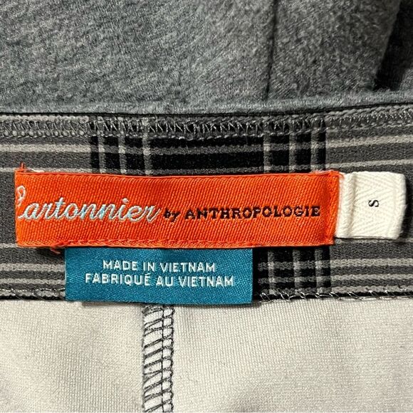 Anthropologie Cartonnier Womens Knit Pants Size S Cropped Flare Office Casual - Picture 12 of 13